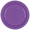 Purple Plastic Plates, 7"