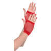 Red Fishnet Short Gloves