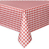 Red Gingham ReCountangular Plastic Table Cover, 54" X 108"