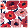 Red Poppy Luncheon Napkins