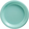 Robin's-Egg Blue Plastic Plates, 10 1/4"