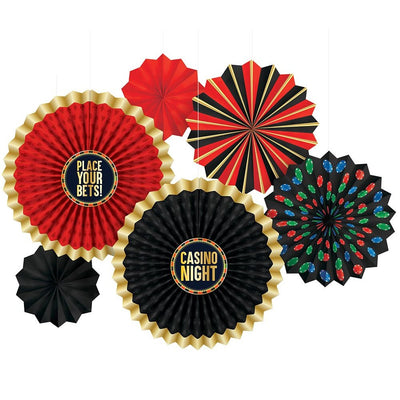 Roll The Dice Printed Paper Fan Decoration