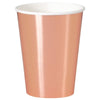 Rose Gold Foil 12Oz Paper Cups, 8 Count - Foil Board