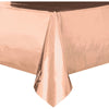 Rose Gold Foil ReCountangular Plastic Table Cover, 54" X 108"