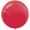 Round Latex Balloons - 24" Apple Red, 25 Count