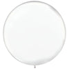 Round Latex Balloons - 24" Clear, 25 Count