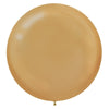 Round Latex Balloons - 24" Gold - Pearlized, 25 Count