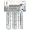 Round Napkin Rings - Silver