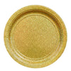 Round Prismatic Plates, 7" - Gold