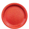 Round Prismatic Plates, 9" - Apple Red