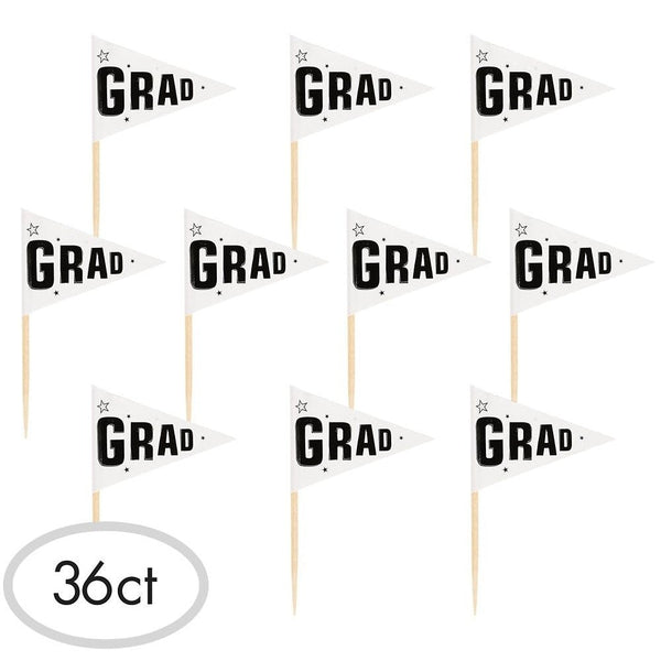 School Colors Pride Party Picks - White