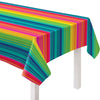 Serape Stripe Flannel-Backed Vinyl Table Cover