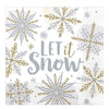 Shining Snow Luncheon Napkins