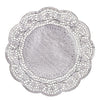 Silver Foil Round Doilies, 10 1/2"