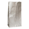 Silver Metallic Paper Party Bags, 10 Count