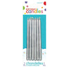 Silver Mini Taper Candles