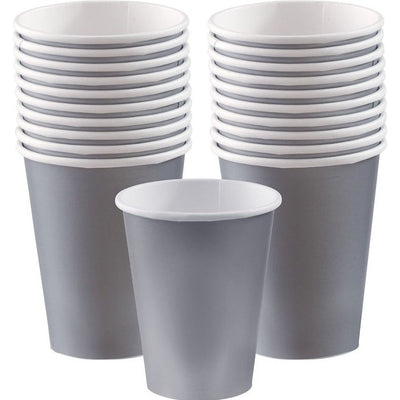 Silver Paper Cups, 9Oz.