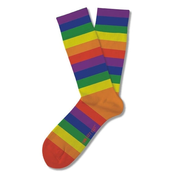 Socks - Two Left Feet S/M Color Me Rainbow