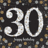 Sparkling Celebration 30Th Birthday Beverage Napkins