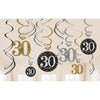 Sparkling Celebration 30Th Birthday Value Pack Foil Swirl Decorations
