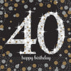 Sparkling Celebration 40Th Birthday Luncheon Napkins