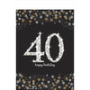 Sparkling Celebration 40Th Birthday Plastic Table Cover