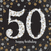 Sparkling Celebration 50Th Birthday Luncheon Napkins