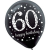 Sparkling Celebration "60Th Birthday" Latex Balloons