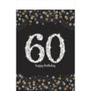 Sparkling Celebration 60Th Birthday Plastic Table Cover