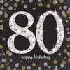 Sparkling Celebration 80Th Birthday Luncheon Napkins