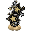 Star Cluster Black & Gold Airloonz Foil Balloon