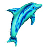 Super Shape Foil Balloon Dolphin Blue