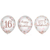 Sweet Sixteen Confetti Balloon