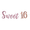 Sweet Sixteen Sequin Banner