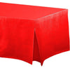 Tablefitters Tm Flannel-Backed Table Covers Apple Red