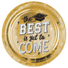 The Best Is Yet To Come Metallic Round Plates, 10 1/2"