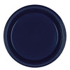 True Navy Plastic Plates, 7"