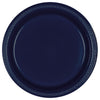 True Navy Plastic Plates, 9"