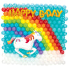 Unicorn Latex & Foil Balloon Back Drop Kit, Air-Filled