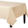 Vanilla Creme ReCountangular Plastic Table Cover, 54" X 108"