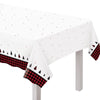 Warm & Cozy Plastic Table Cover 54" X 102"