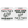 White 50/50 Ticket Roll - 1000 Per Roll