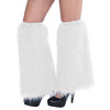 White Plush Leg Warmers