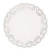 White Round Doilies, 4"