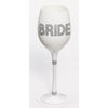 Wine Glass - Bling Bride White