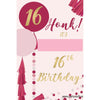 Yard Sign - Fill-In-The-Blank 16Th Birthday Pink