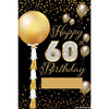 Yard Sign - Fill-In-The-Blank Sparkling Birthday 60